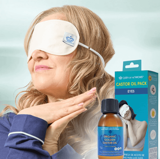Queen of the Thrones Eye Mask and Castor Oil Bundle
