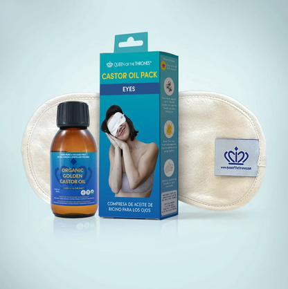 Queen of the Thrones Eye Mask and Castor Oil Bundle