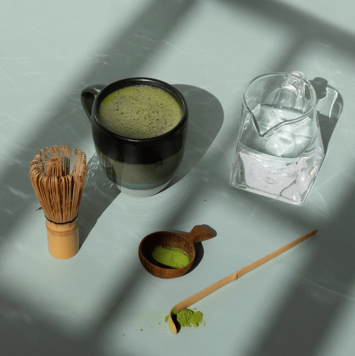 Cymbiotika Organic Matcha in a mug