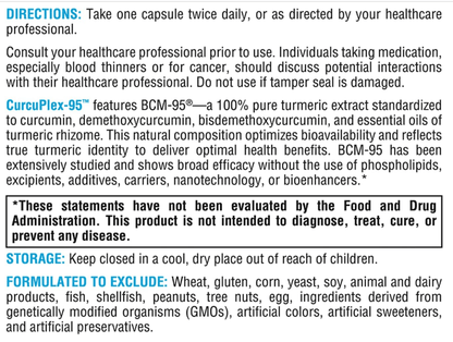 Xymogen CurcuPlex 95 Capsules