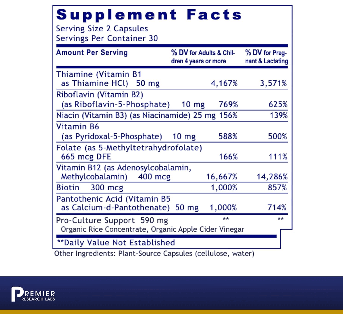 Premier Research Labs Premier Complete B Capsules