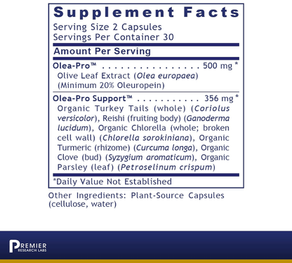 Premier Research Labs Olive Leaf Immune Capsules