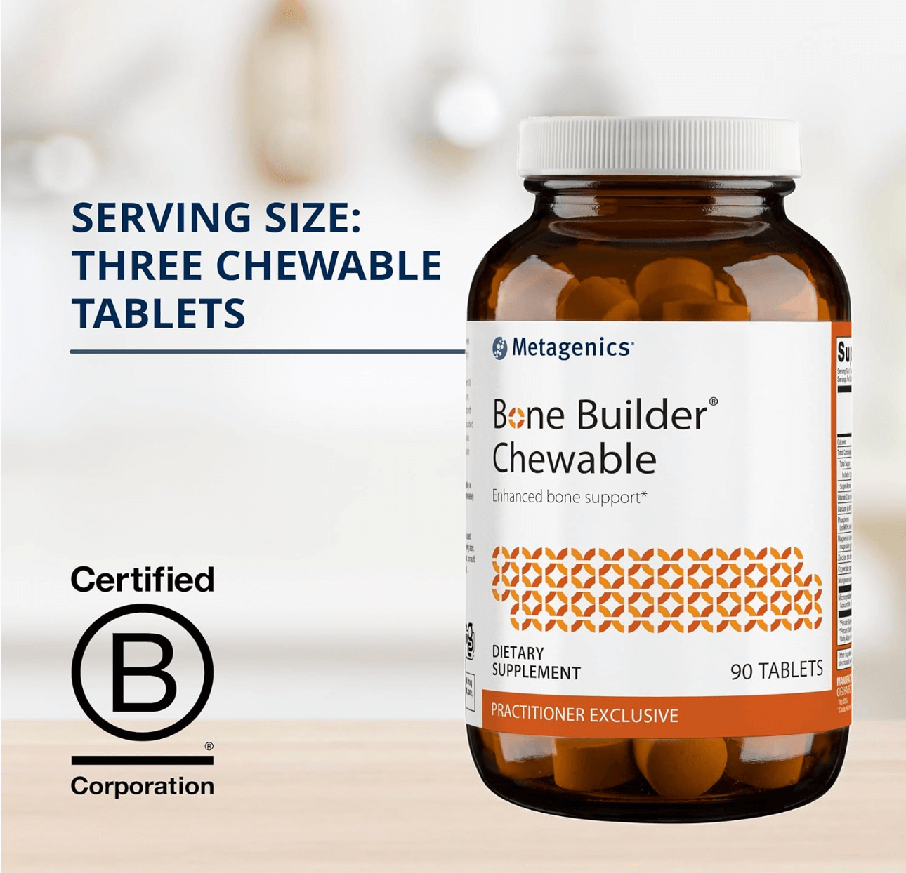 Metagenics Bone Builder Chewable Tablets