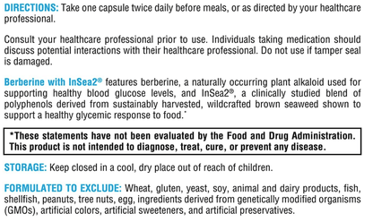 Xymogen Berberine with InSea2 Capsules