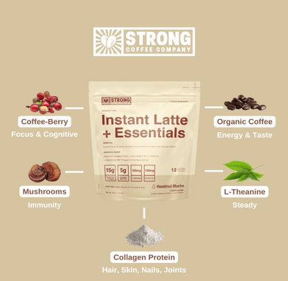 Strong Coffee Instant Latte + Essentials