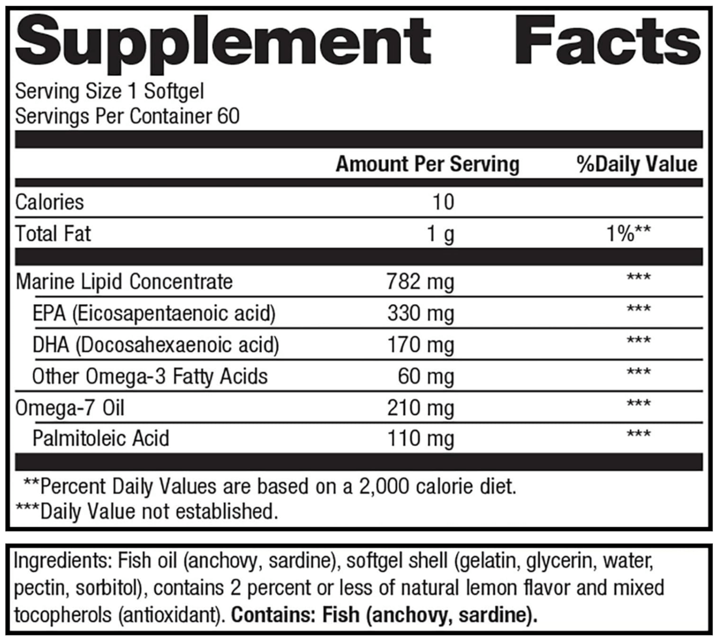 Metagenics OmegaGenics Mega 10 Softgels