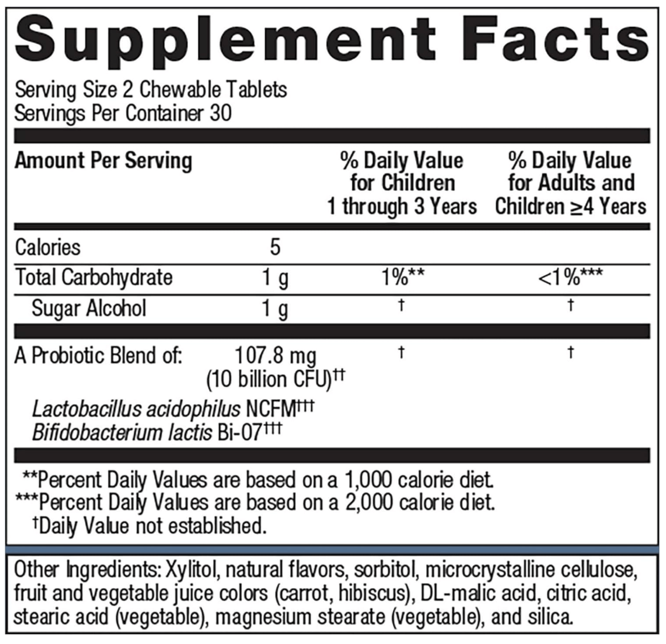 Metagenics Metakids Probiotic Tablets