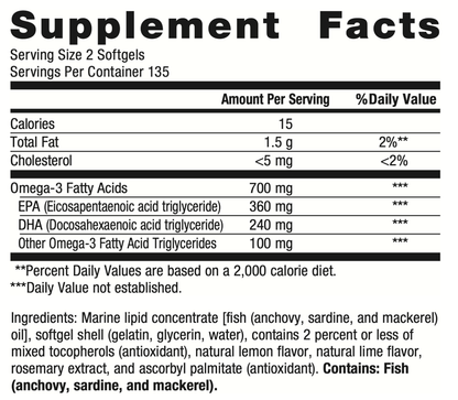 Metagenics OmegaGenics EPA-DHA 300 Softgels