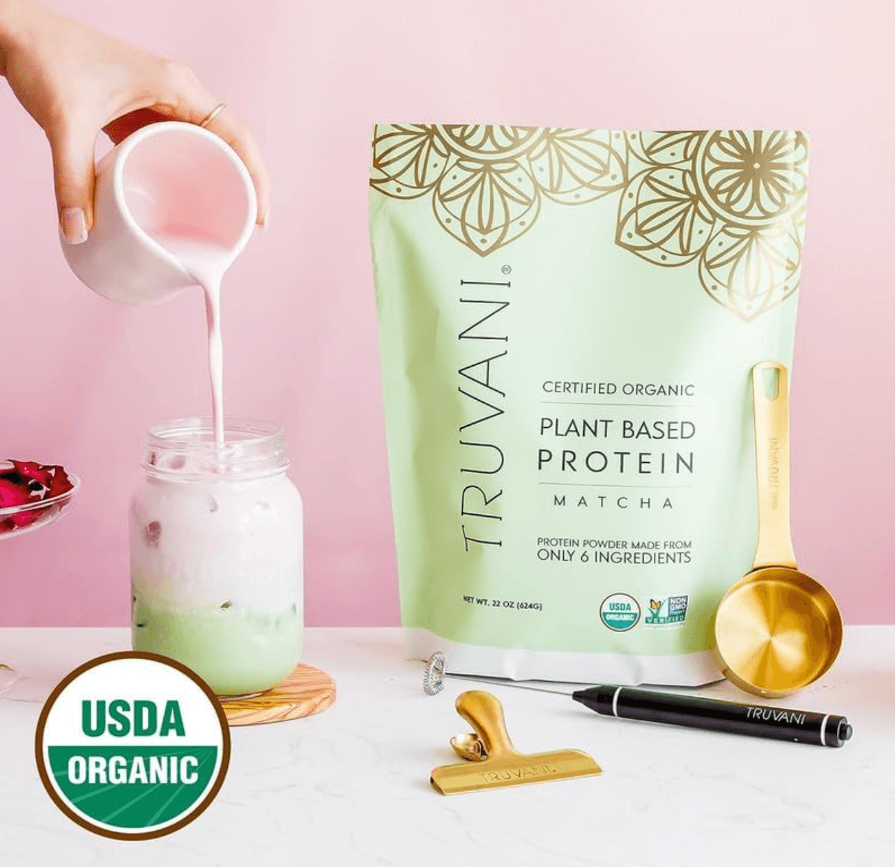 Truvani Plant Based Protein Powder - Matcha