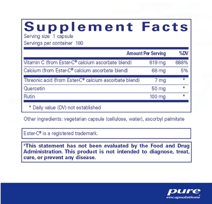 Pure Encapsulations Ester-C & Flavonoids Capsules