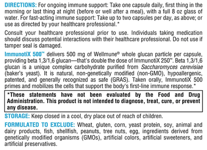 Xymogen ImmunotiX 500 Capsules