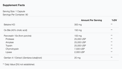 Xymogen XymoZyme HCL Capsules