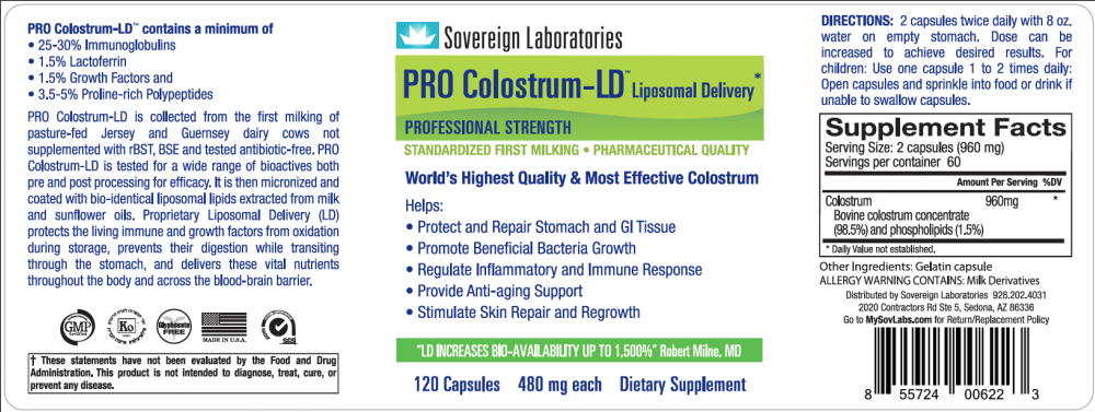 GastroDefense PRO Colostrum-LD Capsules