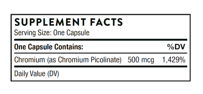 Thorne Chromium Picolinate - 60 Capsules