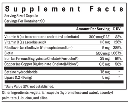 Seeking Health Optimal Iron Plus Cofactors 90 caps