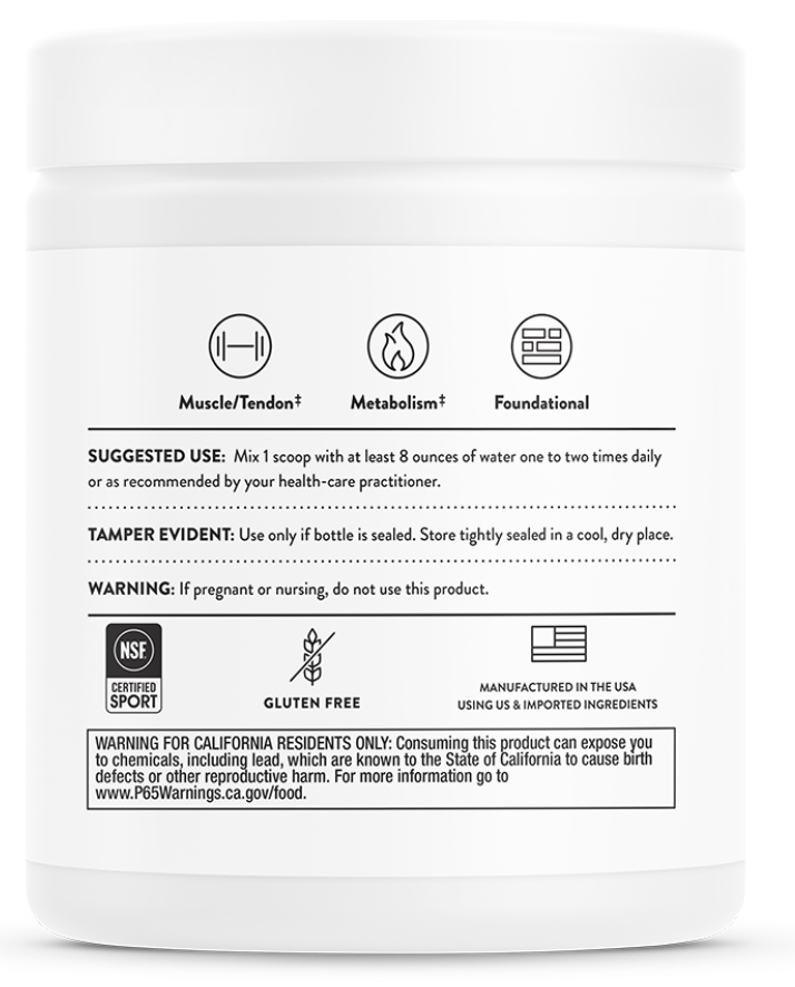 Thorne Amino Complex Powder - Lemon