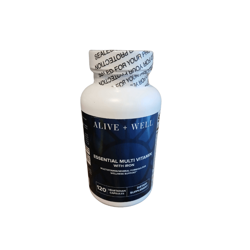 Alive and Well Essential Multivitamin with Iron Capsule