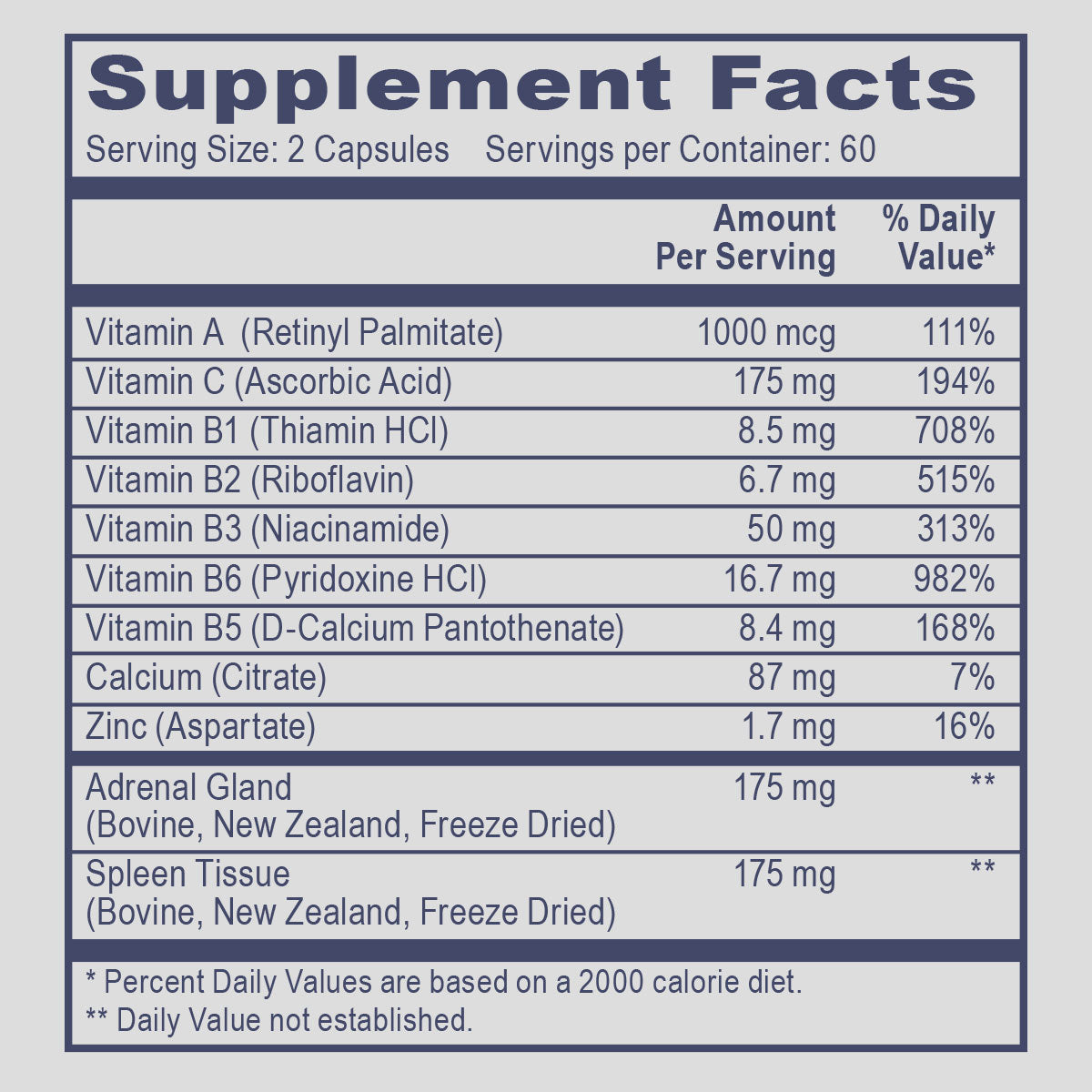 Professional Health Products Adrenal Complex Capsules