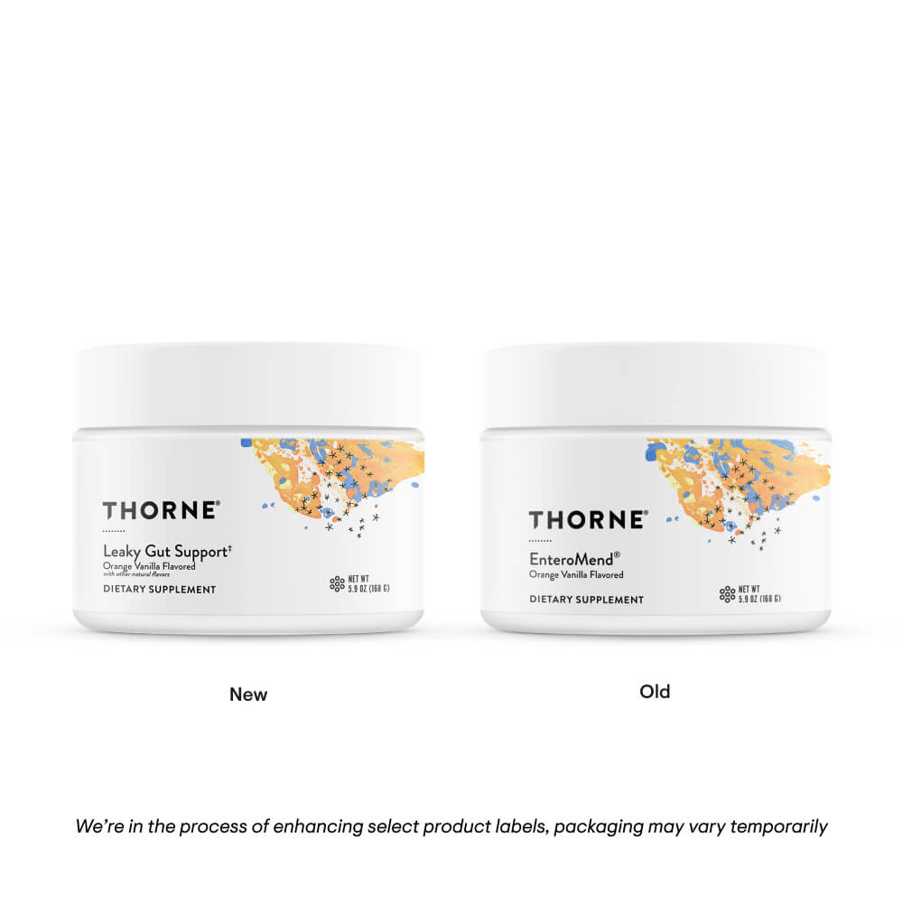 Thorne Leaky Gut Support - orange vanilla flavor