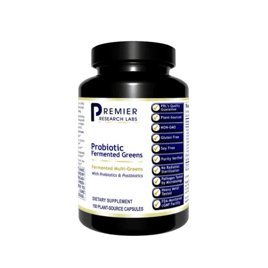 Premier Research Labs Probiotic Fermented Greens Capsules 