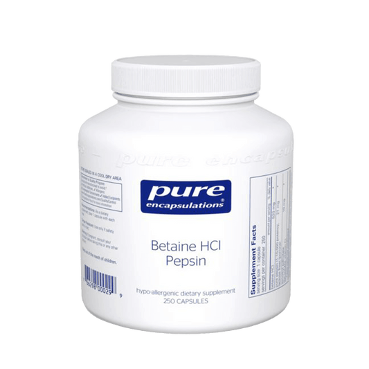 Pure Encpsulations Betaine HCL Pepsin Capsules