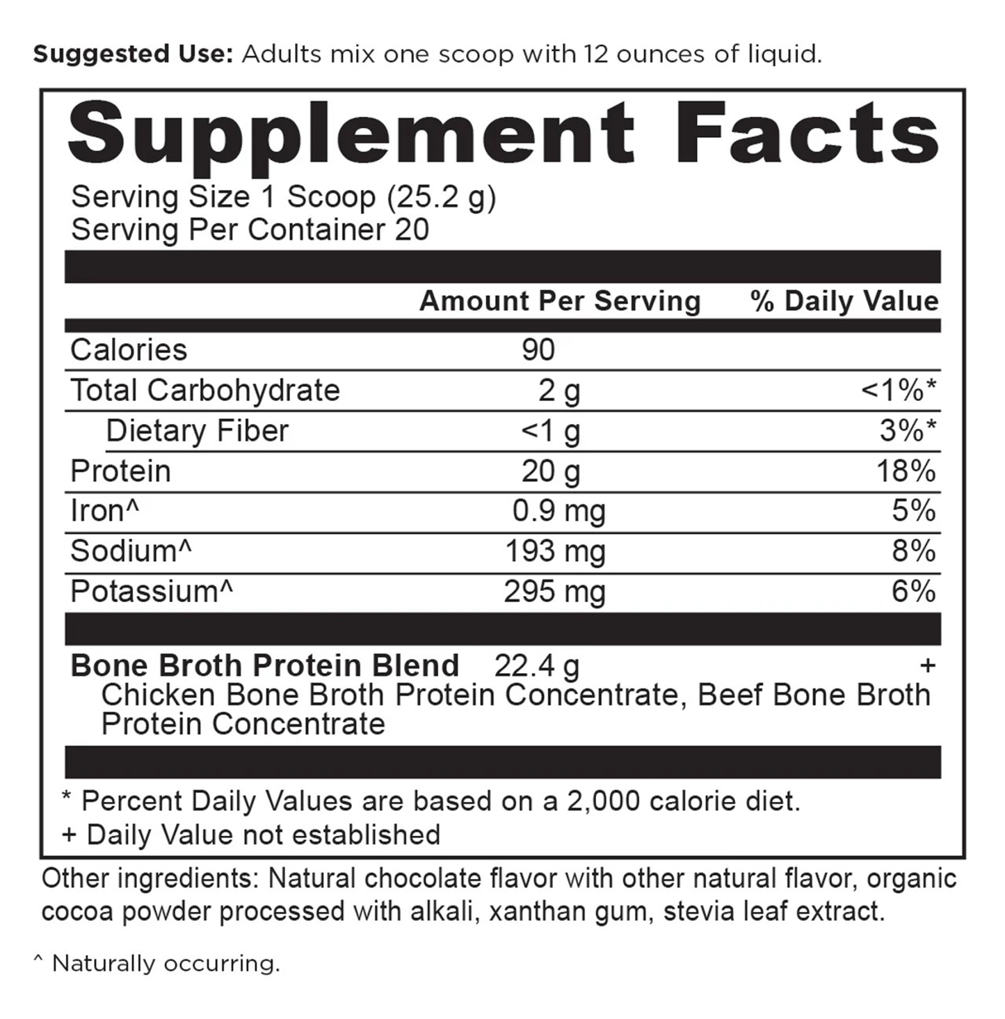 Ancient Nutrition Bone Broth Protein Powder - Chocolate