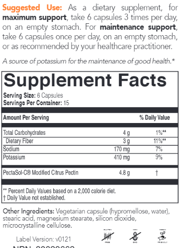 Pectasol Modified Citrus Pectin Capsules