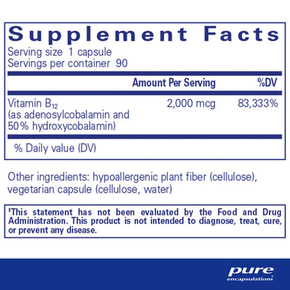 ADENOSYL/HYDROXY B12 CAPSULES