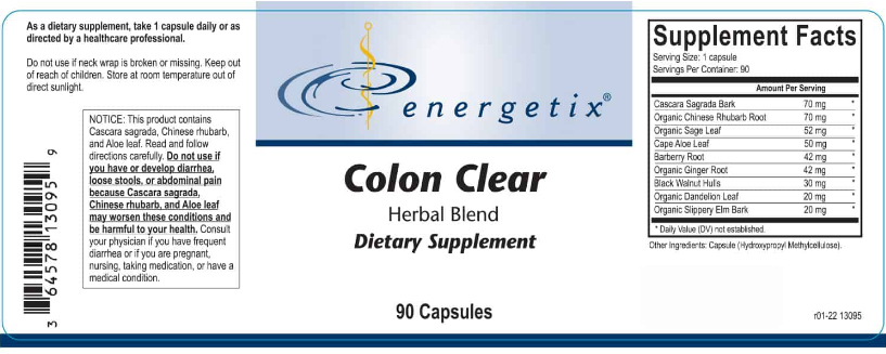 Energetix Colon Clear Capsules