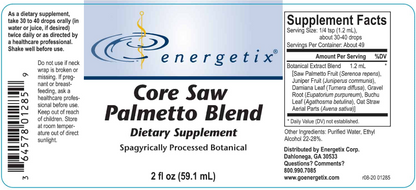 Energetix Core Saw Palmetto Blend Liquid