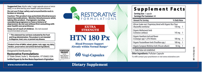 Restorative Formulations HTN 180 PX Capsules - Extra Strength