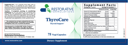 Restorative Formulations ThyroCare Capsules