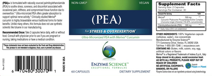 Enzyme Science (PEA)+ with Meriva Curcumin Capsules