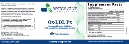Restorative Formulations Ox-LDL Px Capsules