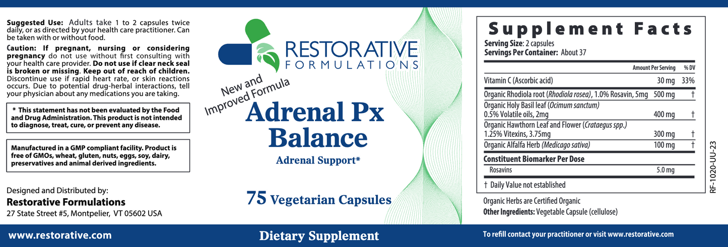 Restorative Formulations Adrenal Px Balance Capsules