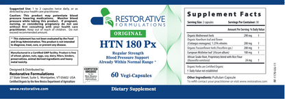 Restorative Formulations HTN 180 PX Capsules