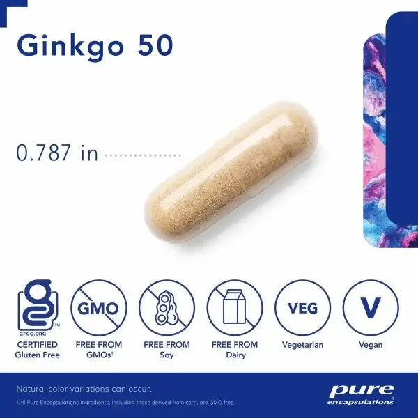 Pure Encapsulations Ginkgo 50 Capsules