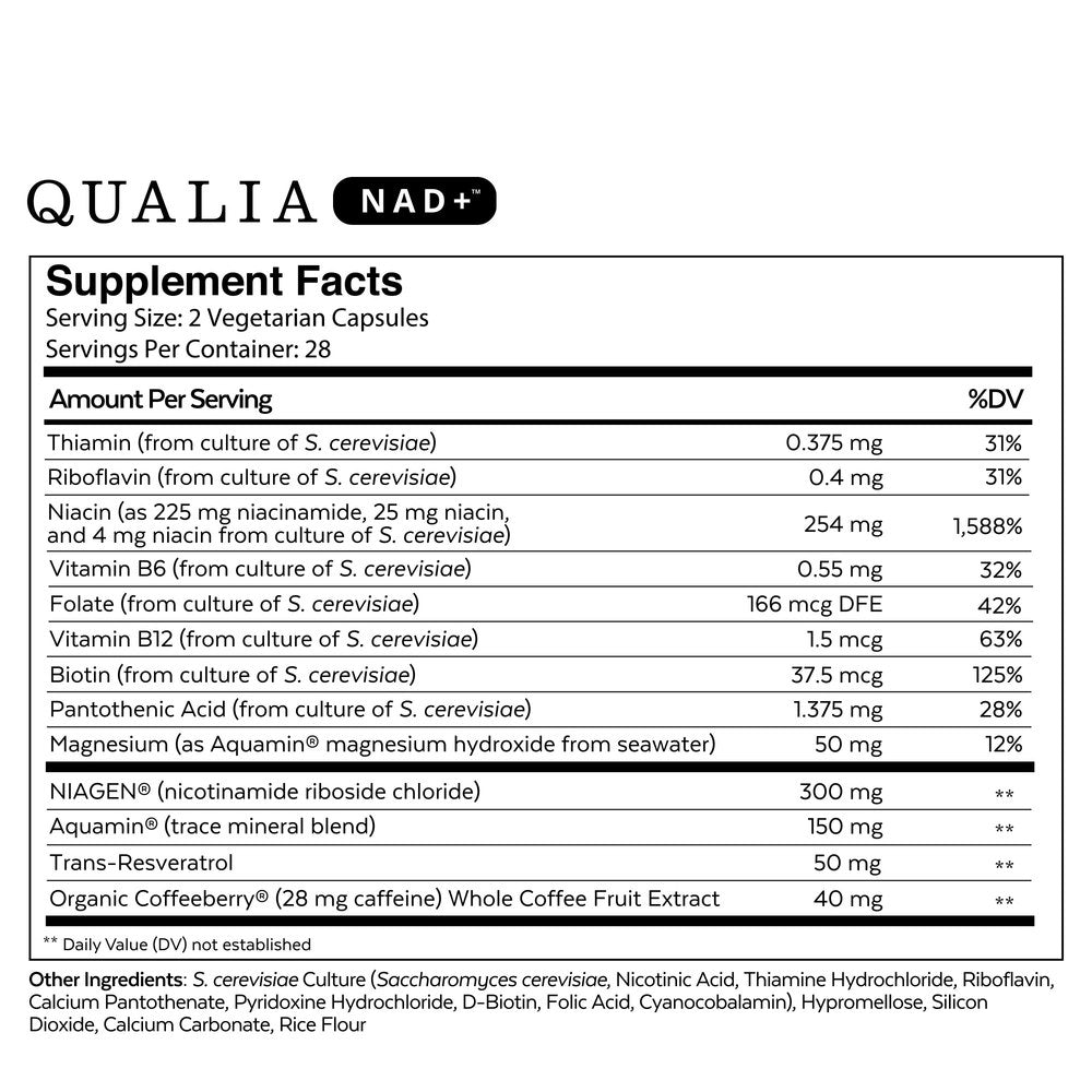 Qualia NAD + Optimized Aging