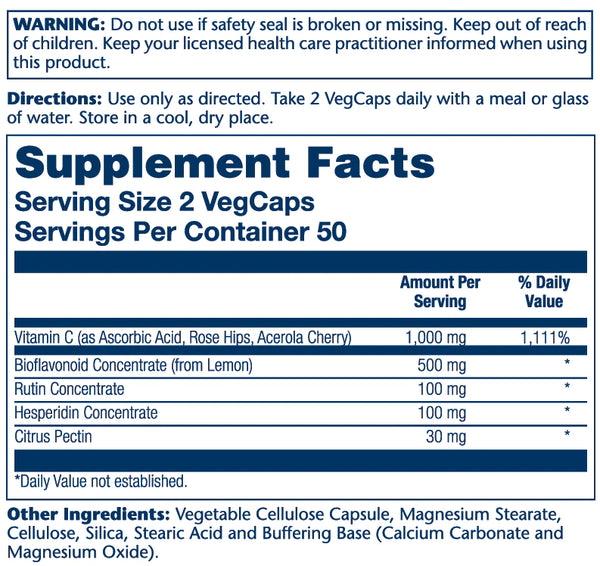 Solaray Super Bio Vitamin C Capsules
