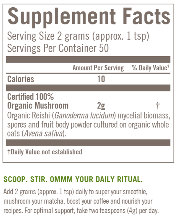 Om Mushroom Reishi Powder