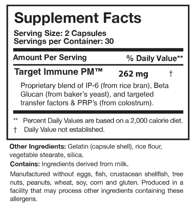 Researched Nutritionals Transfer Factor PlasMyc Capsules