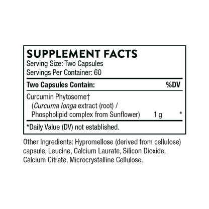 Thorne Curcumin Phytosome 1000mg Capsules