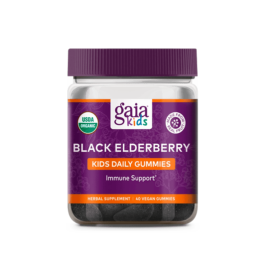 Gaia Herbs Black Elderberry Kids Daily Gummies