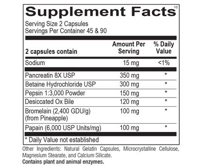 Orthomolecular Ortho Digestzyme Capsules 2