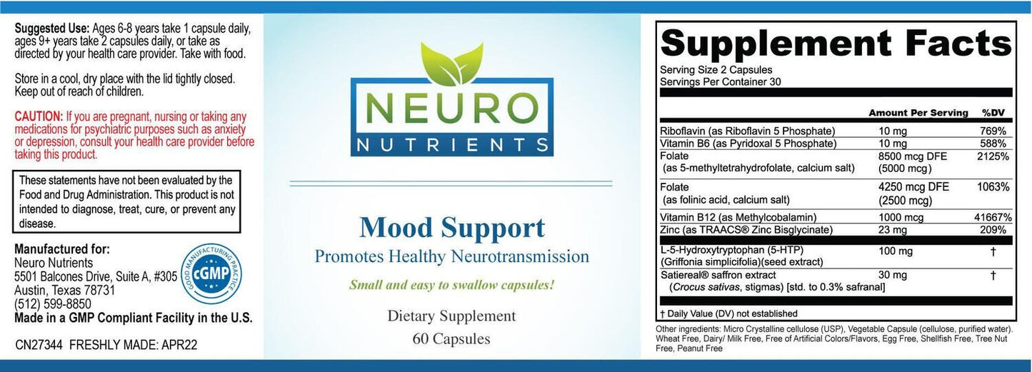 Neuro Nutrients Mood Support Capsules
