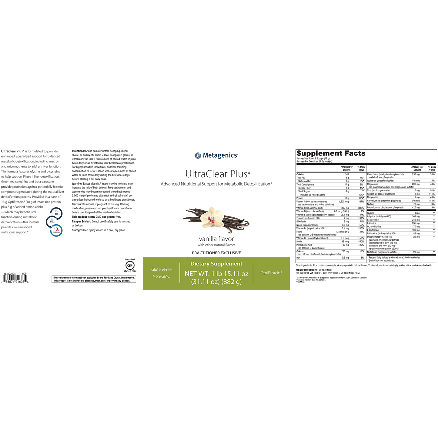 Metagenics UltraClear Plus Powder