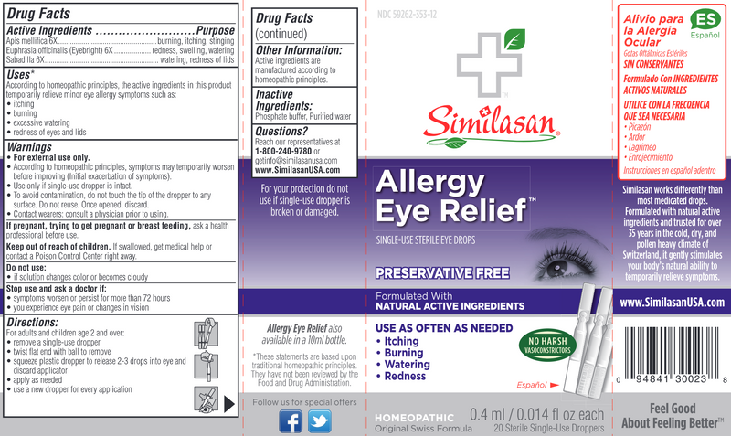 Similason Allergy Eye Relief drops