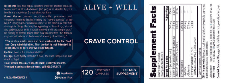 Alive and Well Crave Control Capsules