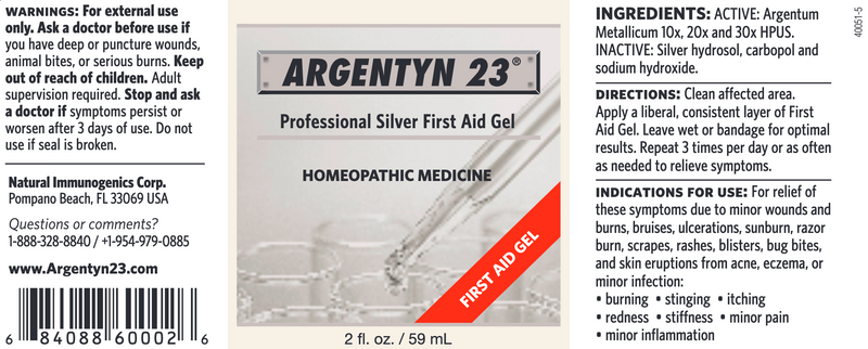 Argentyn 23 Colloidal Silver - First Aid Gel