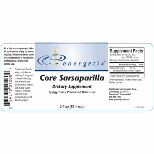 Energetix Core Sarsaparilla Liquid